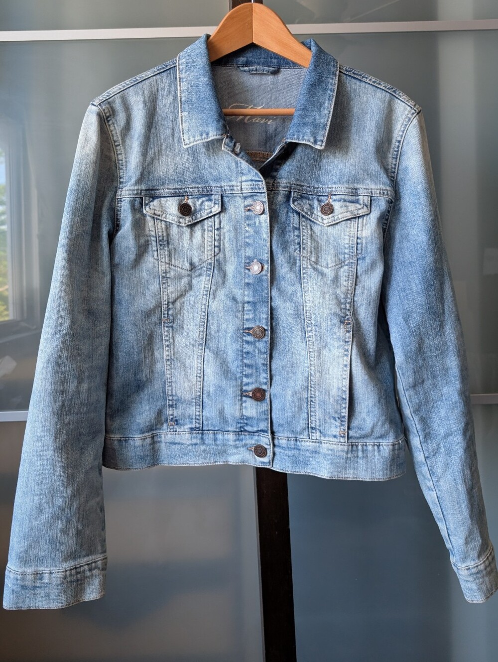 Mavi Light Blue Women's Denim Jacket With Stretch! - XL